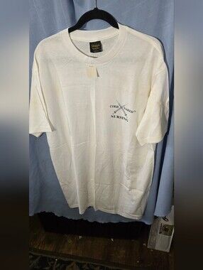 Touch Of Gold Coed Naked Nursing Off-White Crewneck T-Shirt
